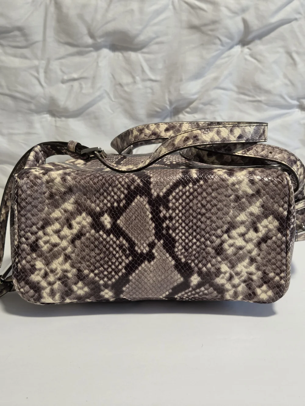 Michael Kors Snakeskin Print Mini Backpack - Taupe & Black